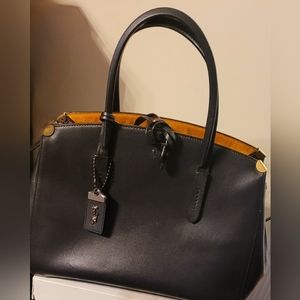 Authentic Black leather Coach bag